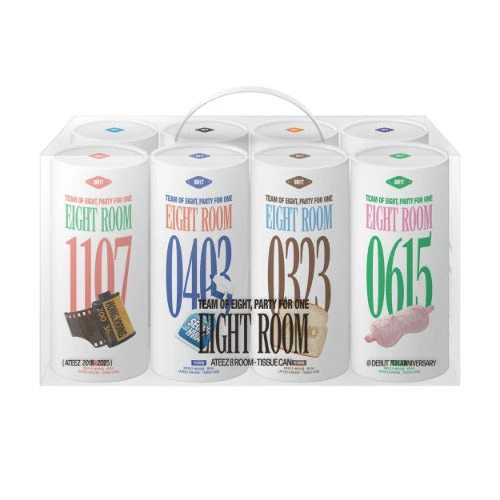 ATEEZ - 8ROOM 7TH ANNIVERSARY POP-UP OFFICIAL MD TISSUE CAN SET