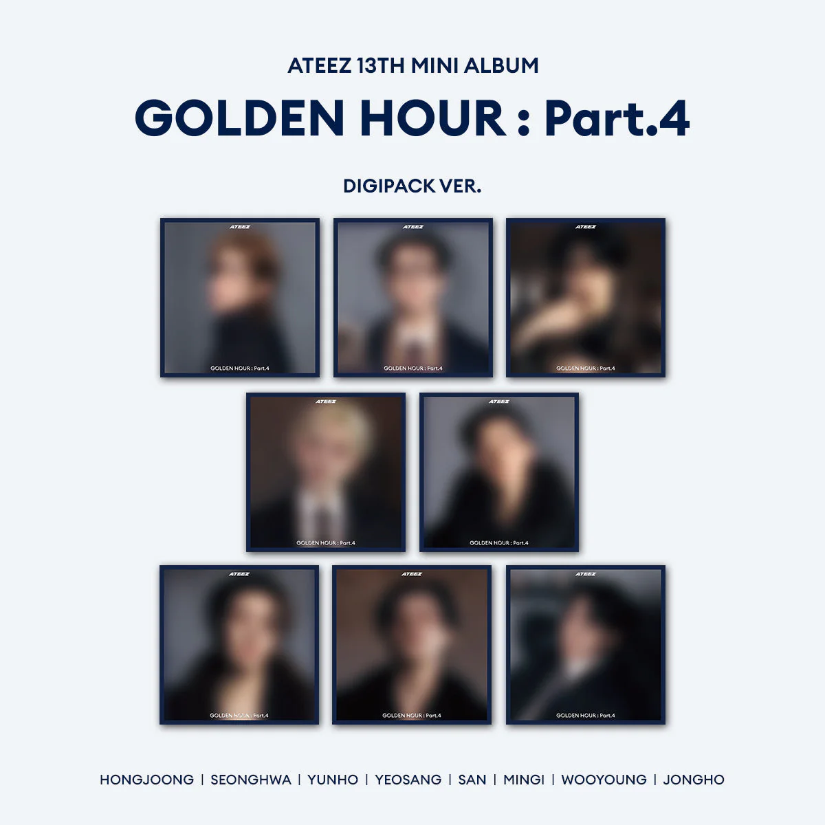 ATEEZ - GOLDEN HOUR : PART.4 MINI 13TH ALBUM DIGIPACK RANDOM