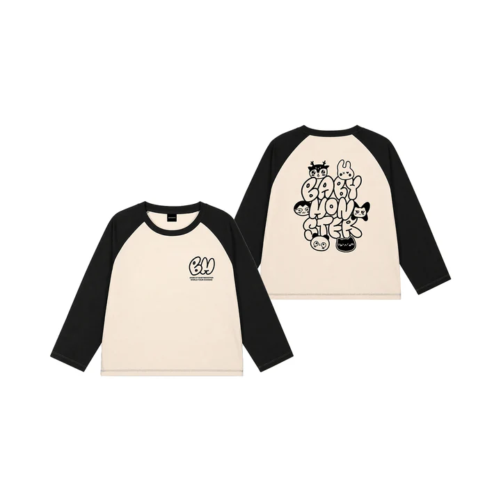 BABYMONSTER - CHOOM WORLD TOUR IN SEOUL OFFICIAL MD CHARACTER RAGLAN LONG SLEEVE T-SHIRT