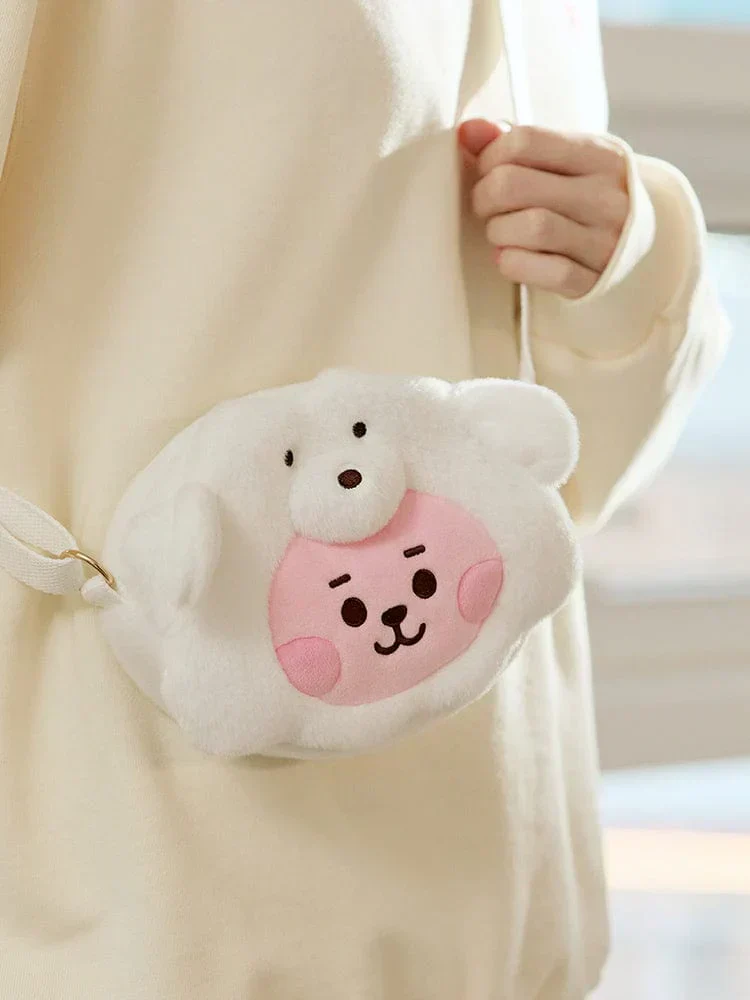 BT21 - BABY FLUFFY FACE DOLL CROSS BAG - Image 2