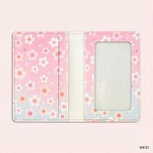BT21 - CHERRY BLOSSOM LEATHER PATCH CARD CASE SHOOKY - Image 3