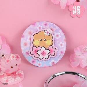 BT21 - CHERRY BLOSSOM LEATHER PATCH MIRROR SHOOKY