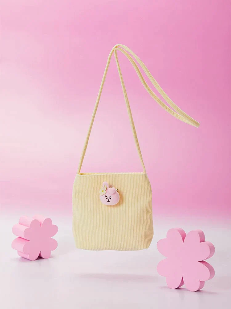 BT21 - SPRING DAYS MINI CORDUROY CROSSBODY BAG COOKY