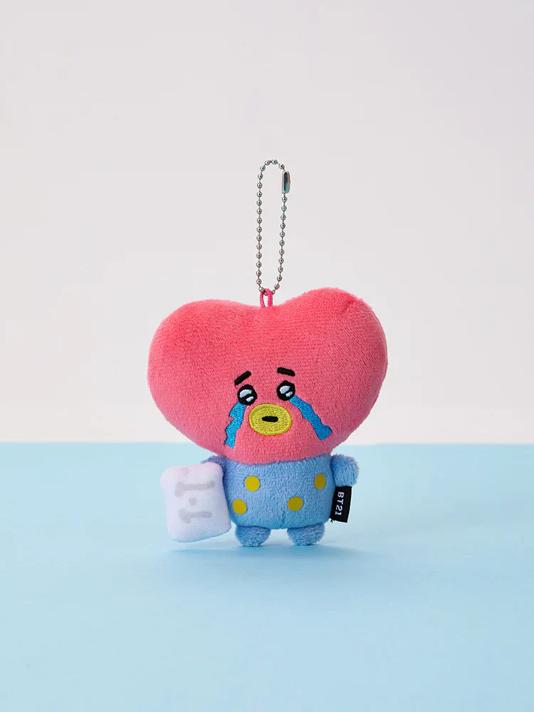 BT21 - TODAY'S FACE TEARDROP PLUSH KEYRING - Image 3