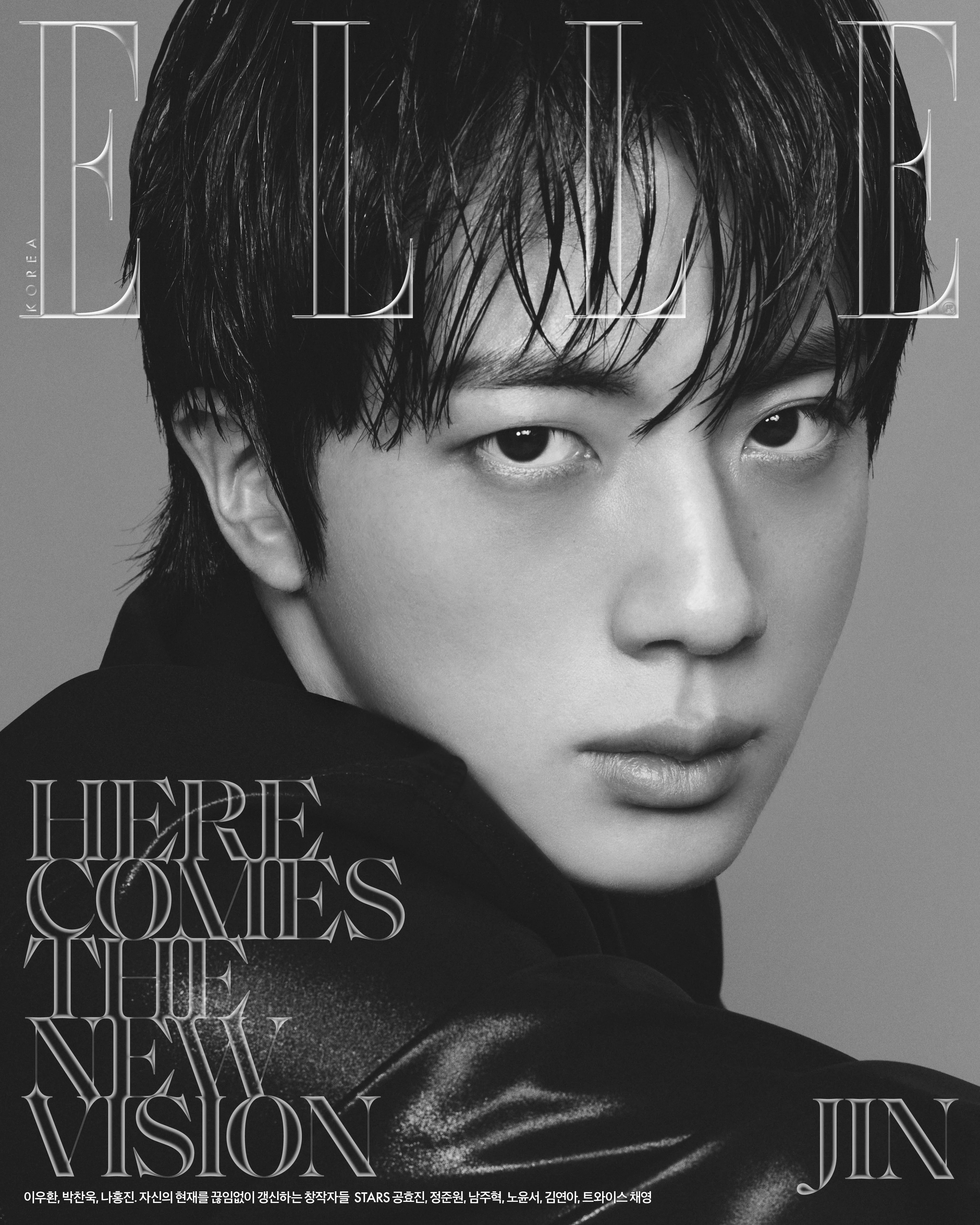 BTS JIN - ELLE MAGAZINE 2026 AUGUST ISSUE COVER E