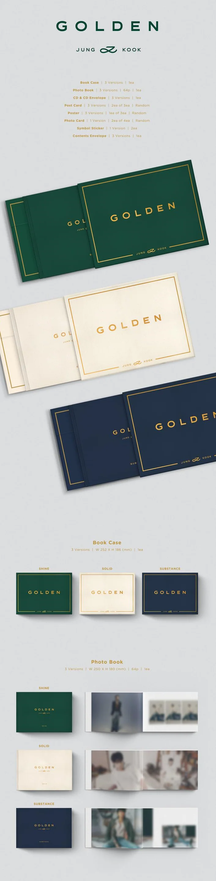BTS JUNGKOOK - GOLDEN 1ST SOLO ALBUM - Image 2