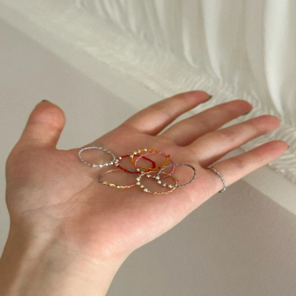 [BTS V PICK] HANDMADE GOOKHWA SILVER RING