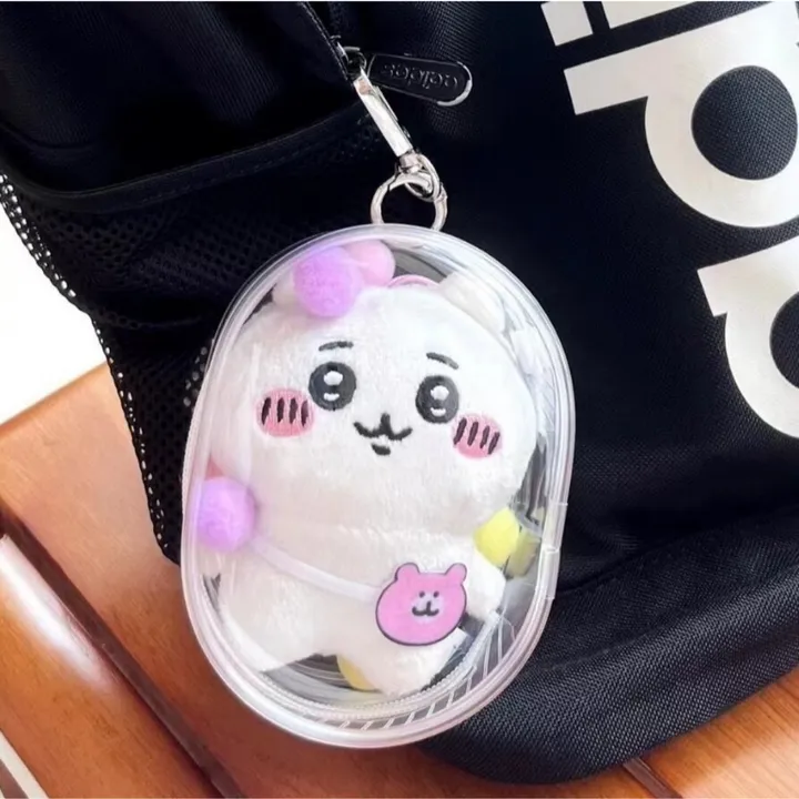 CLEAR PVC POUCH FOR 10CM PLUSH DOLL KEYRING