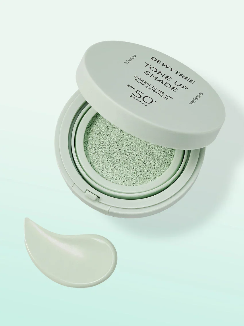 DEWYTREE TONE UP SHADE SUN CUSHION GREEN