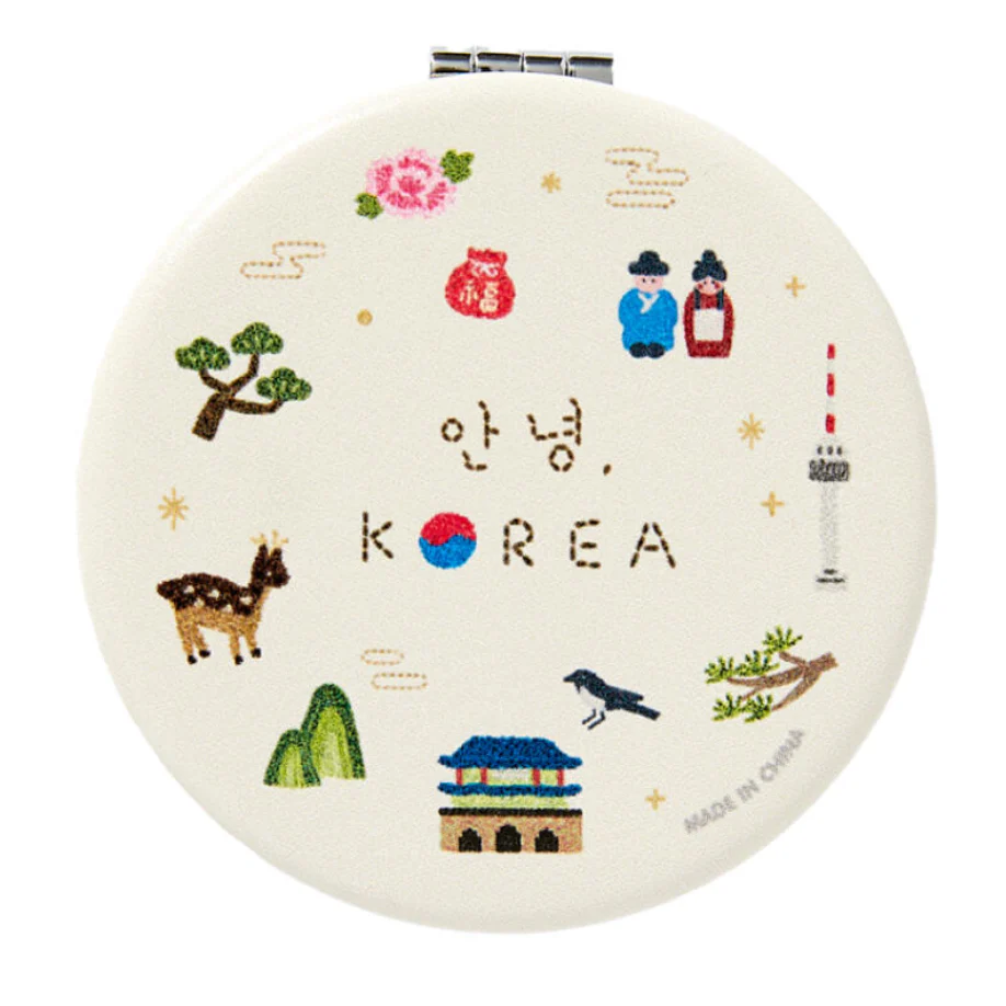 DOUBLE SIDED HAND MIRROR (HI KOREA)