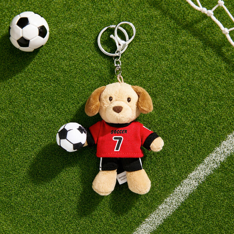 FOOTBALL PUPPY MINI KEYRING
