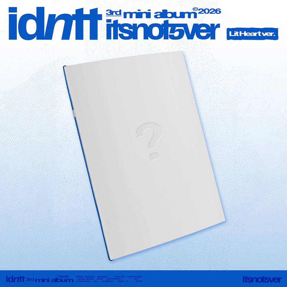 IDNTT - ITSNOTOVER 3RD MINI ALBUM STANDARD LIT HEART VER
