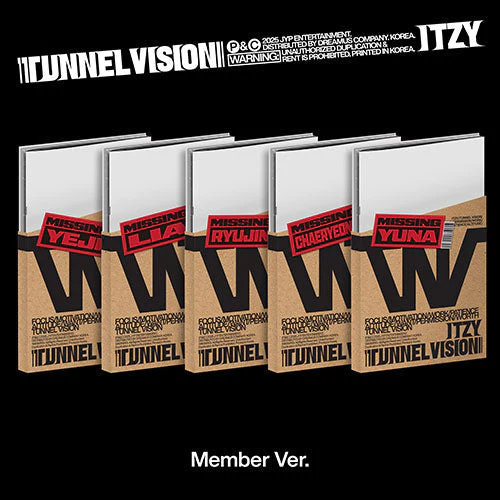 ITZY - TUNNEL VISION MINI ALBUM MEMBER VER RANDOM