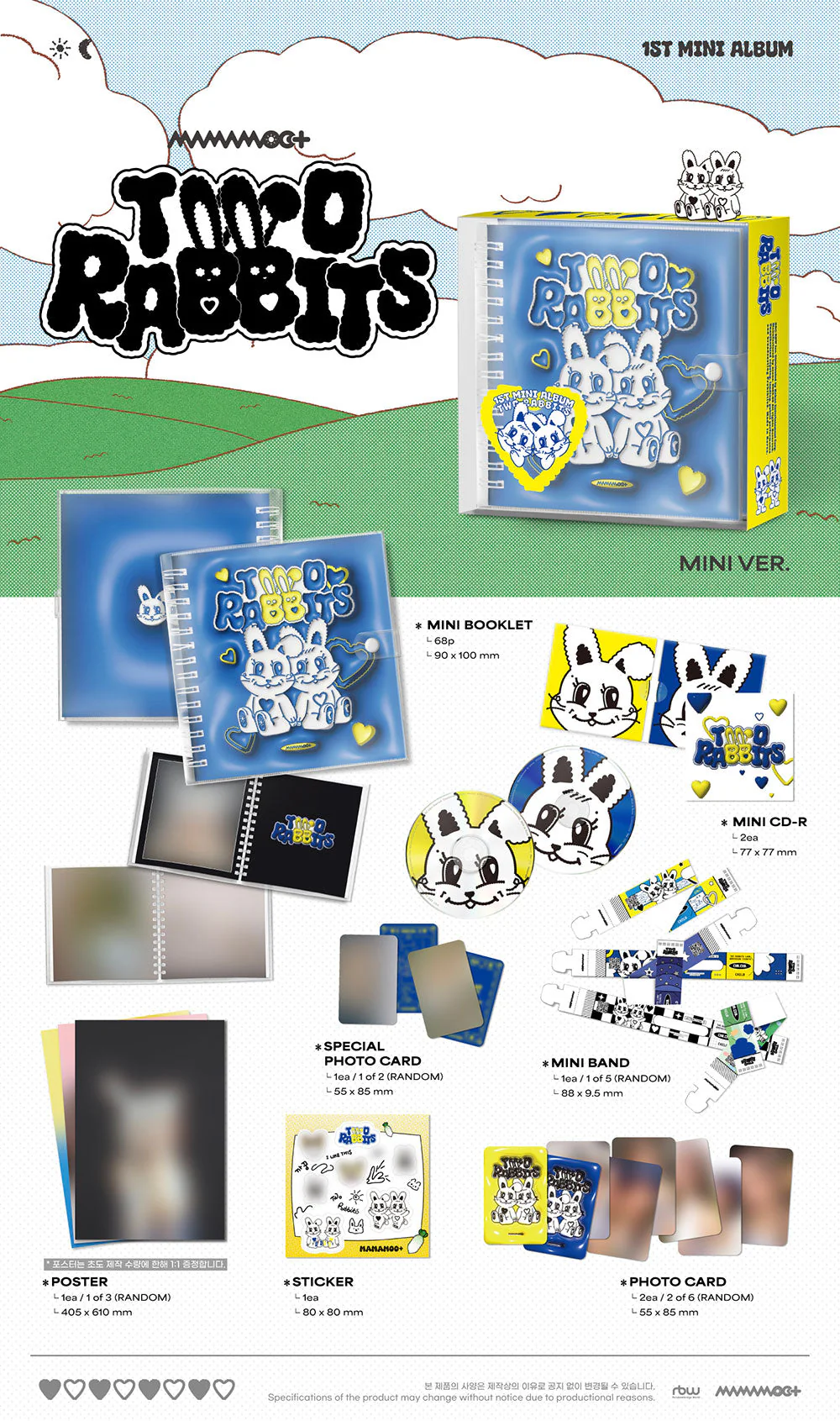 MAMAMOO+ - TWO RABBITS 1ST MINI ALBUM MINI VER - Image 2