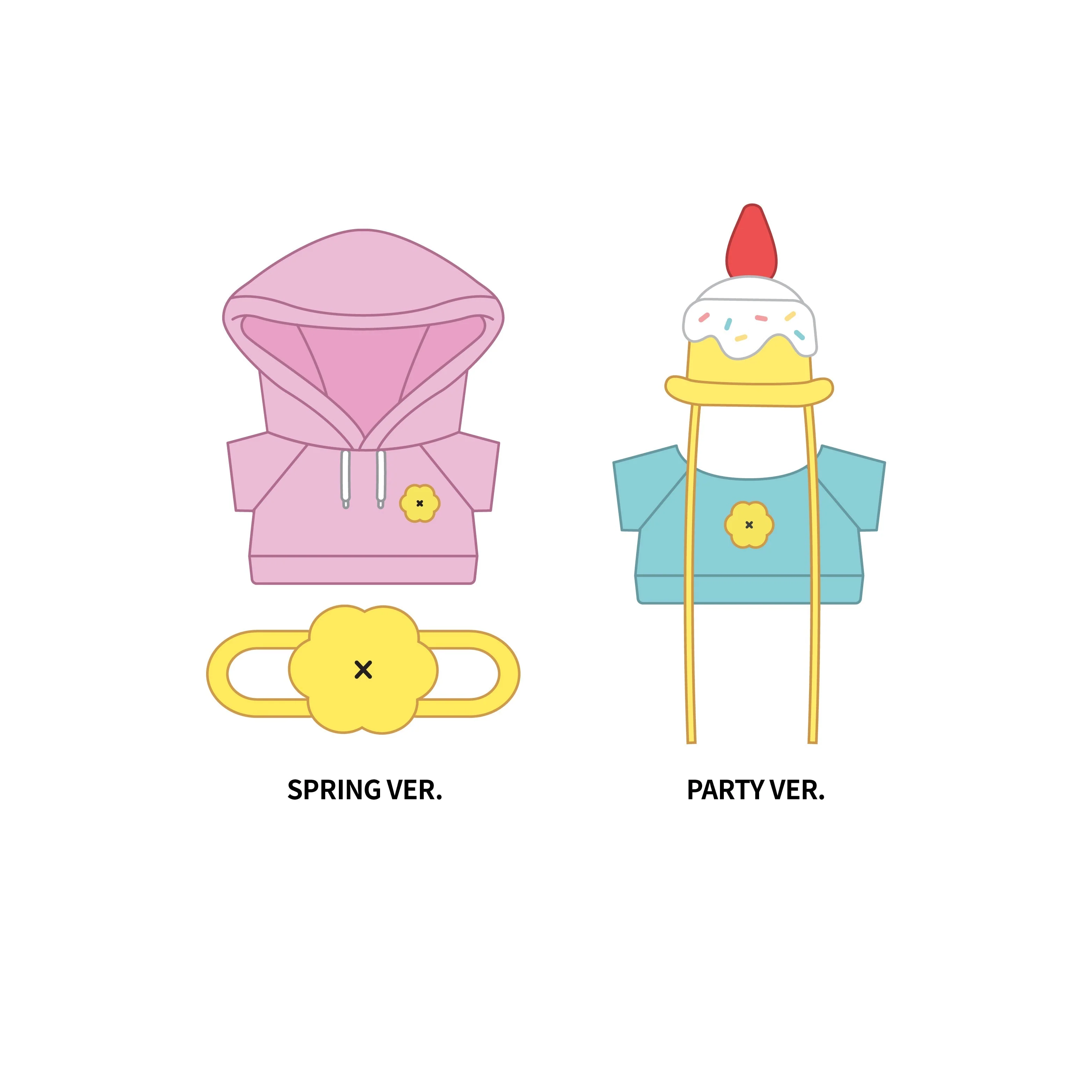 MONSTA X - MONMUGCHI X : WELCOME PARTY POP UP STORE OFFICIAL MD MONMUNGCHI X MINI DOLL OUT FIT