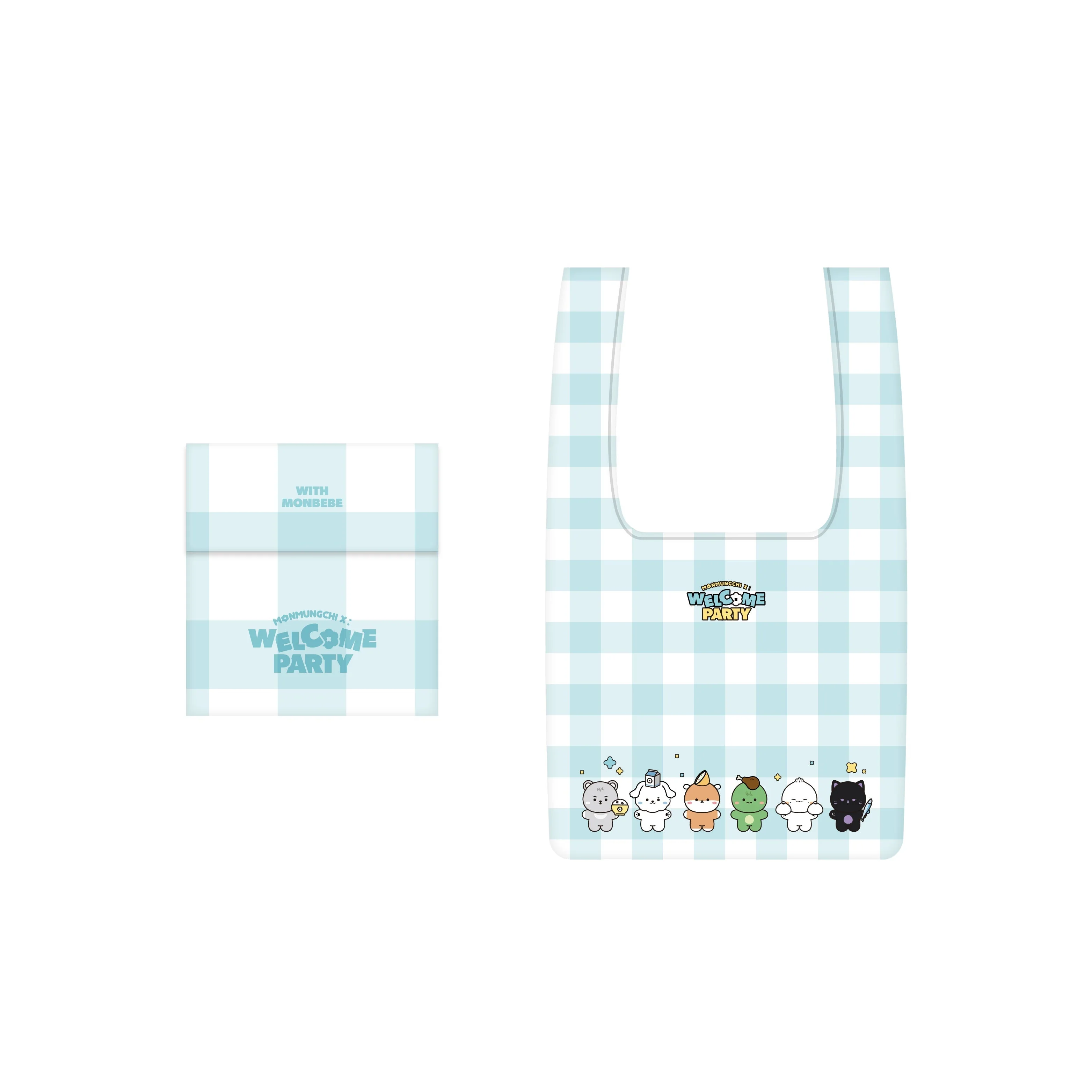 MONSTA X - MONMUGCHI X : WELCOME PARTY POP UP STORE OFFICIAL MD MONMUNGCHI X POCKET REUSABLE BAG