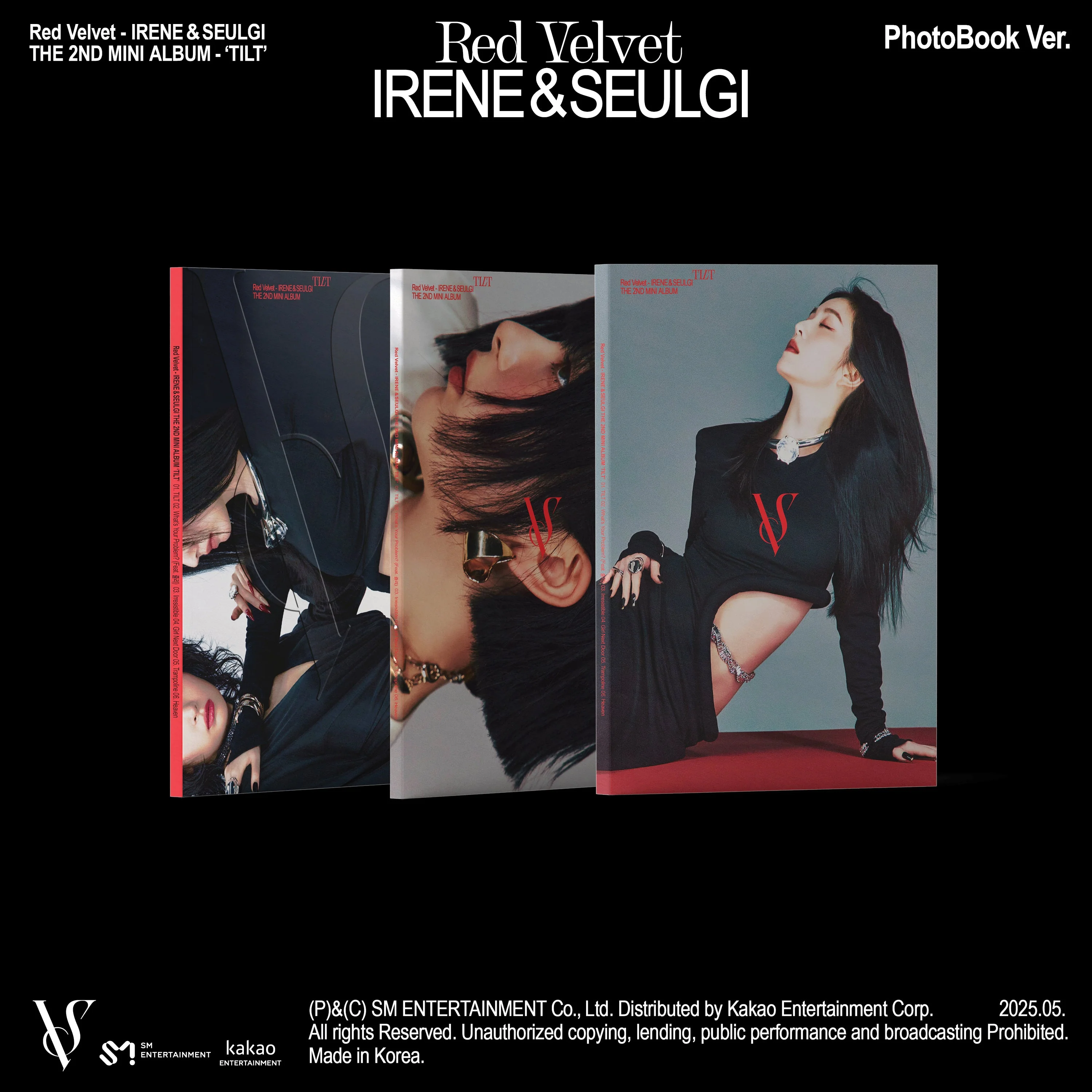 RED VELVET IRENE & SEULGI - TILT 2ND MINI ALBUM PHOTOBOOK VER SET