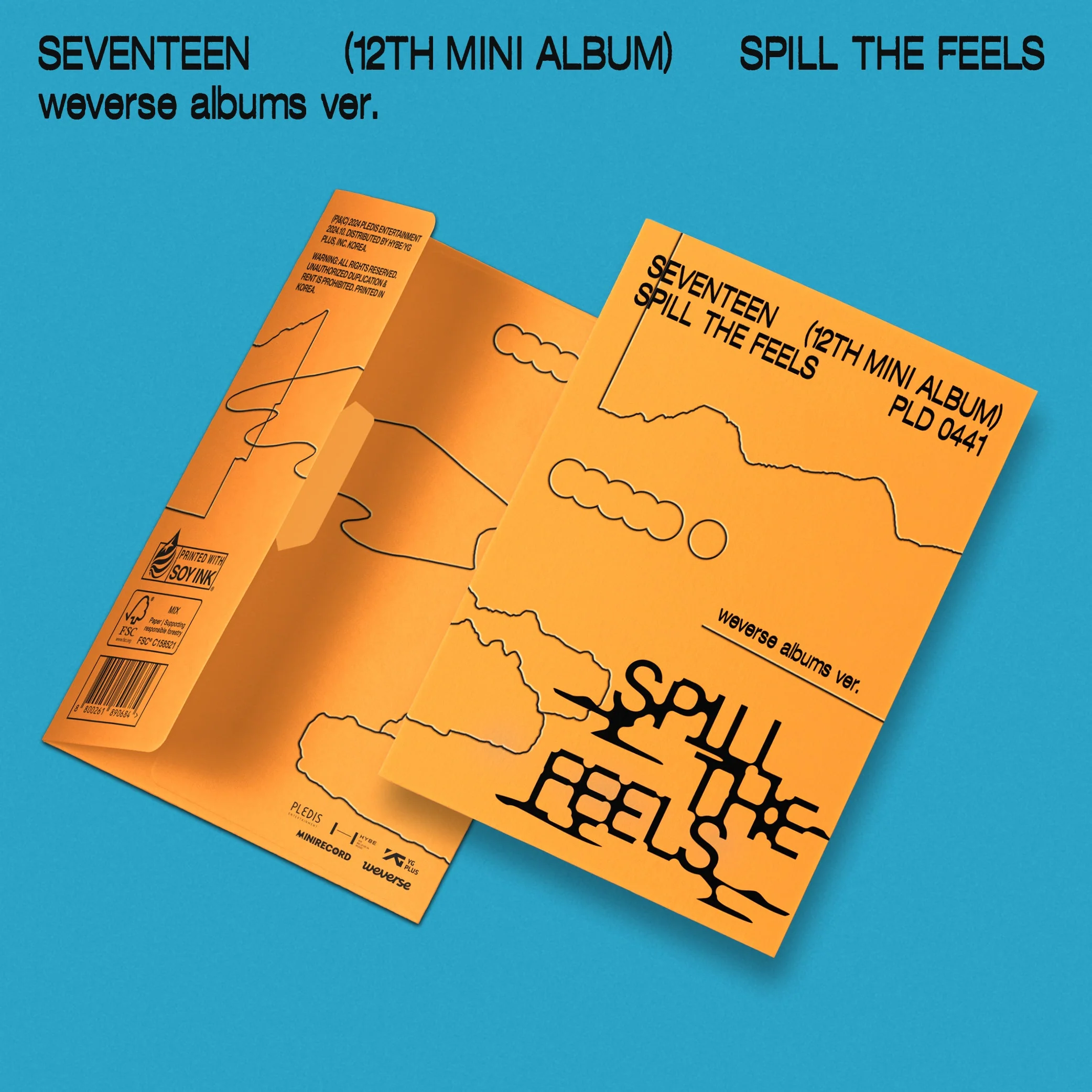 SEVENTEEN - SPILL THE FEELS 12TH MINI ALBUM WEVERSE ALBUMS VER