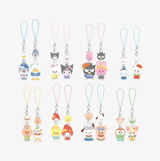 STRAY KIDS - SKZOO X SANRIO CHARACTERS OFFICIAL MD MINI FIGURE COUPLE KEYRING