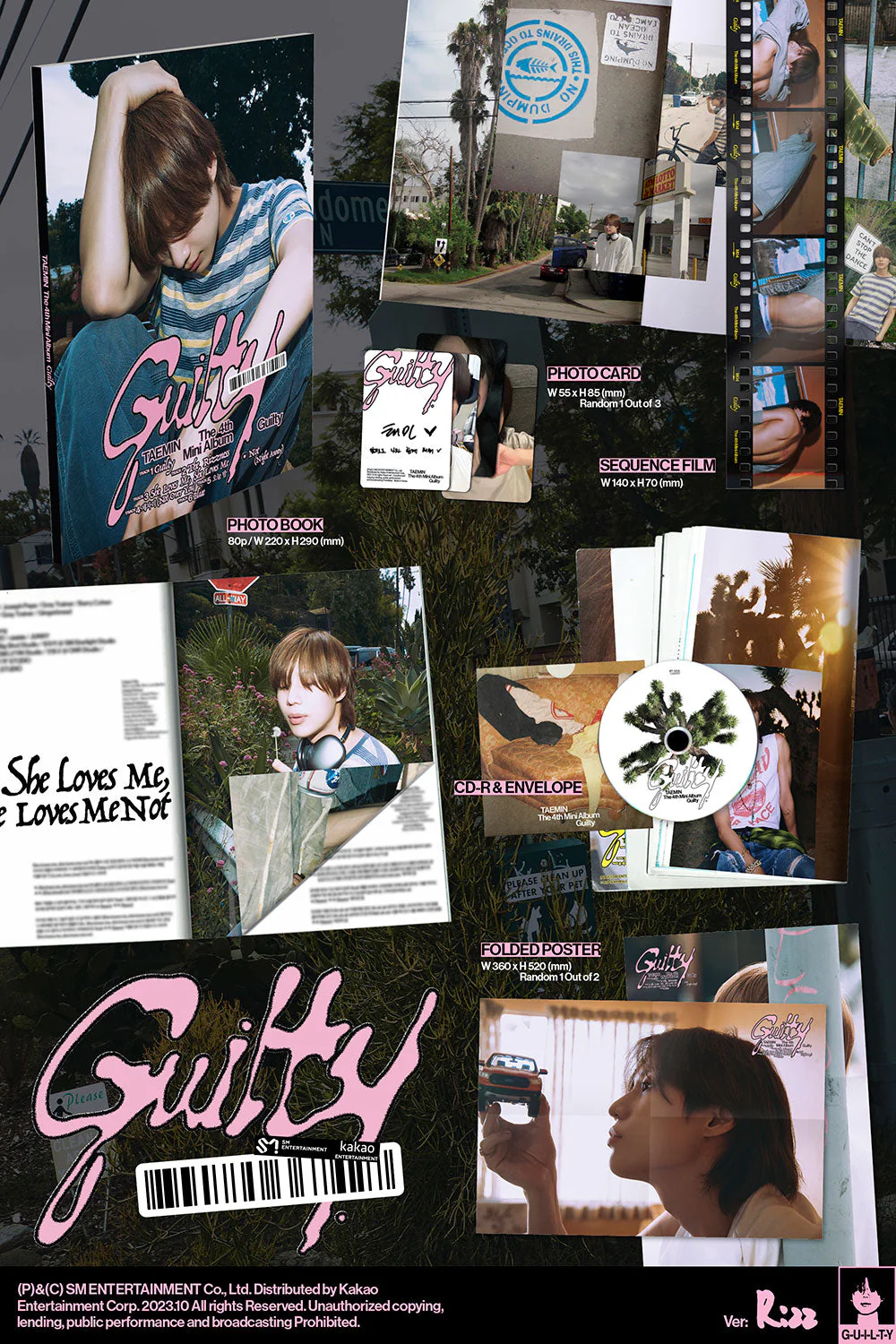 TAEMIN - GUILTY 4TH MINI ALBUM PHOTO BOOK VER. - Image 2