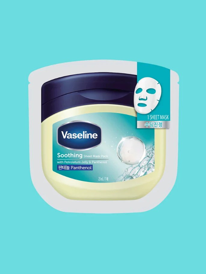 VASELINE SOOTHING SHEET MASK PACK (10EA)