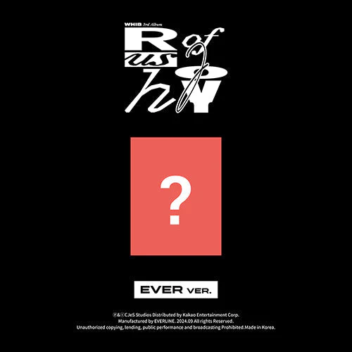 WHIB - RUSH OF JOY 3RD SINGLE ALBUM EVER VER