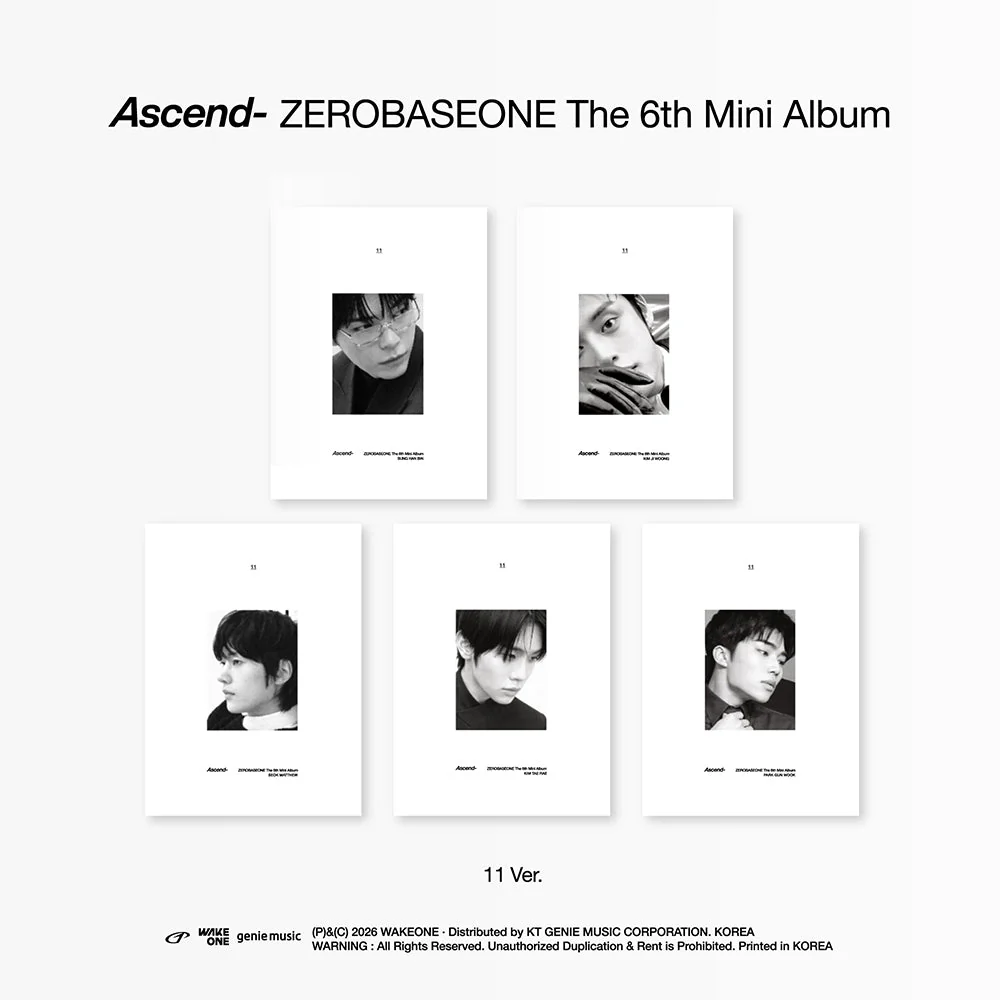 ZEROBASEONE - ASCEND- 6TH MINI ALBUM 11 VER SET