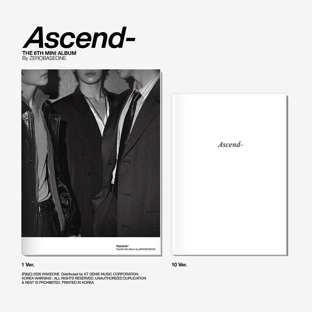 ZEROBASEONE - ASCEND- 6TH MINI ALBUM PHOTOBOOK VER RANDOM